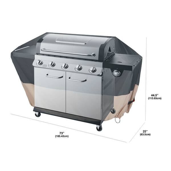 Modern Leisure Renaissance Ultralite 6Burner Grill Cover, 73"W x 25"D